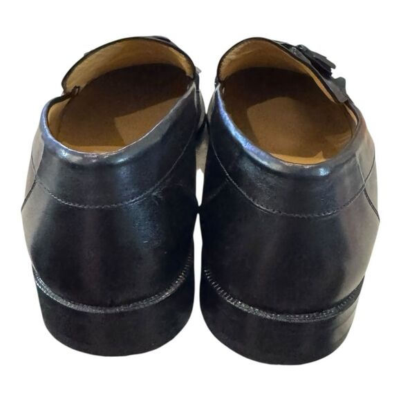 New Mezlan Sevilla Men’s Black Leather Tassel Loafers 7 main image 6